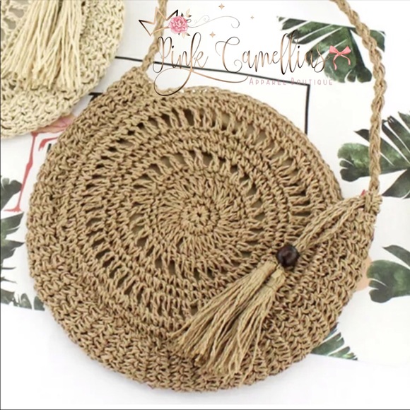 🌸Bohemian Straw Crossbody Bag - Picture 3 of 8